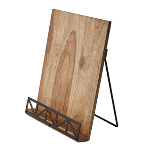 Support de livre de cuisine en bois fait à la main support de livre de recettes d'ustensiles de cuisine pour mère support de livre de cuisine en bois personnalisé - Product Image 6