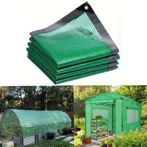 Haute qualité 22oz vert enduit vinyle maille bâche imperméable soleil voiture rideau résistant à l'eau extérieur tissé industriel plaine - Product Image 6