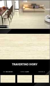 กระเบื้องพอร์ซเลนหินอ่อนสีขาวมันวาวสูงขนาด600x1200มาตรฐานกระเบื้องผนังและพื้นเซรามิกสำหรับใช้ในห้องนั่งเล่น - Product Image 5