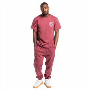 Camisetas de hombre chándal para verano primavera Logotipo de algodón estampado personalizado tee-chándal T-chándal - Product Image 1