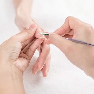 Rainbow Color Cuticle Pusher Nail Polish <b>Remover</b> Stainless Steel Scraper Fingernails Toenails Clean Manicure Tools Dual-End - Product Image 4