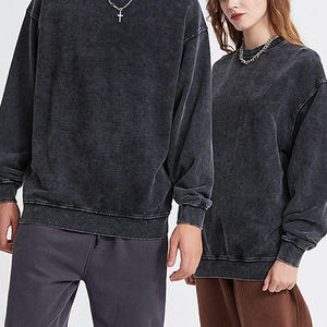 Sudadera de fabricante personalizada 600gsm peso pesado grueso desgastado recortado Zip up bordado parche hombres ácido lavado Zip Up Hoodie - Product Image 3