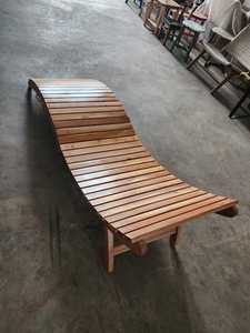 Hot Sale Wooden <b>Folding</b> Teak Sun Lounger Modern Outdoor Furniture Eco-Friendly UV Resistant for Courtyard & Hotel Use - Product Image 2