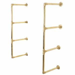 Unique brass <b>corner</b> <b>shelves</b> racks for kitchen with handmade decorative stylish functional storage - Product Image 4
