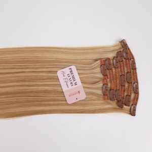 Qualité de luxe de qualité supérieure 20 pouces droites 100% Remy Top Extensions de cheveux Clip-in Mix Color #50 + 9C Deep Wave Style - Product Image 3