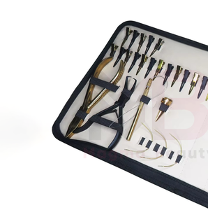 ชุดเครื่องมือต่อผมสแตนเลสเกรด A+ คุณภาพสูง คีมและหวี - ชุดเครื่องมือต่อผมน้ำหนักเบา ใช้ซ้ำได้ - Product Image 6