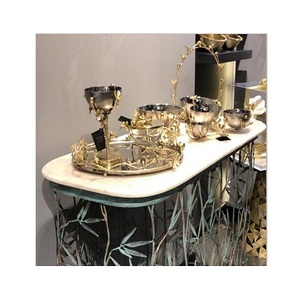 หัวเผาเครื่องหอมทองเหลืองสีทองและสีเงินสำหรับตกแต่งบ้านงานแต่งงาน - Product Image 6