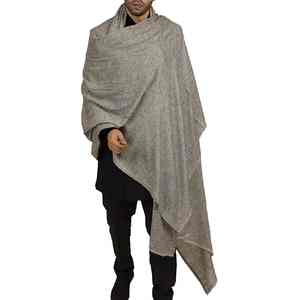 Men's Elegant <b>Wool</b> <b>Shawl</b> Solid Soft Warm Breathable Winter Traditional Wrap for Office Casual Wear - Product Image 3