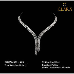 Collar Princesa Clara de Plata de Ley 925 con Diamante como Piedra Principal - Product Image 6