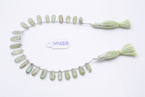 Cuentas de piedras preciosas de cianita verde, hebra de piedra Natural con forma de gota para manualidades de joyería DIY y fabricación de pulseras - Product Image 6