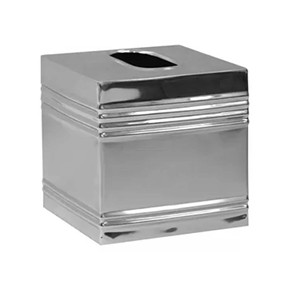 Soporte de plata de alta calidad con caja de pañuelos, servilletero decorativo para el hogar, perfecto para comedor, mesa y oficina - Product Image 1
