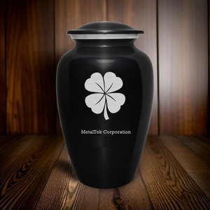 โกศบรรจุอัฐิผู้ใหญ่ สไตล์คลาสสิก สีดำเข้ม สำหรับงานศพ ราคาขายส่ง สำหรับเก็บอัฐิในพิธีศพ ทำจากโลหะ - Product Image 3