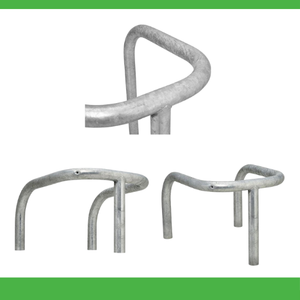 Support de protection de poteau 3 pieds protéger colonne compteur de stationnement lampe éclairage arbre poteau acier galvanisé zone publique - Product Image 4