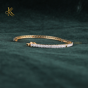 Pulsera con Dije de Diamante de Laboratorio, Corte Brillante Redondo, Oro de 14 Quilates, Joyería Fina y Elegante para Mujeres y Hombres - Product Image 4