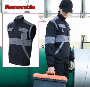 เสื้อแจ็กเก็ตและกางเกงทำงานใส่ได้ทั้งชายและหญิง,เครื่องแบบทำงานในอุตสาหกรรมระบายอากาศได้ดีชุดใส่ทำงานออกแบบโลโก้ได้ตามต้องการ - Product Image 2