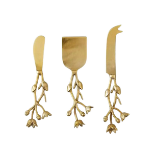 Juego de cuchillos esparcidores de queso de acero inoxidable de lujo con mango de resina utilizado para bodas, hoteles y restaurantes - Product Image 6