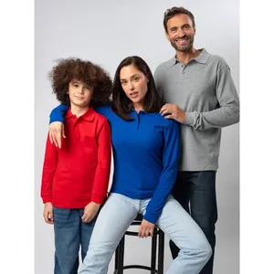 Child <b>Long</b> <b>Sleeve</b> <b>Polo</b> Evolution Promotional <b>Shirt</b> for Merchandising - Product Image 2