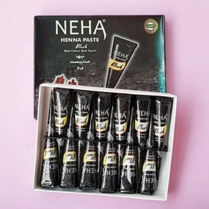 Neha สมุนไพรสีดำเฮนน่ารวดเร็ว COLOUR กรวยสังเคราะห์ mehendi (แพ็ค12) | 25gm แต่ละ - Product Image 1