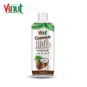 1L Pet Bottle <b>Coconut</b> Milk With Original Flavor Hot Product Hot Selling Private Label OEM BRC HALAL Certificate - Product Image 1