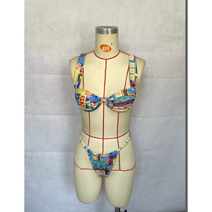 HOT Sexy Bikinis Patchwork Maillot de bain Femmes 2023 Maillot de bain Léopard Bikini Ensembles Solide Beachwear - Product Image 3