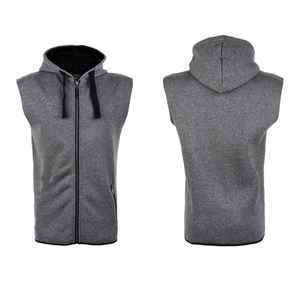 Men <b>Sleeveless</b> Shirt Hoodie Zipper Zip up Type Sweatshirt Men's Hoodie Workout Tank Tops Hooded Shirt <b>Sleeveless</b> <b>Hoodies</b> - Product Image 1