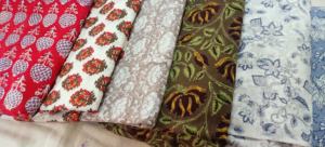 Telas de Lino/Algodón Estampadas con Encaje Tejido a Medida para Vestidos y Reventa, Diseños Surtidos - Product Image 2