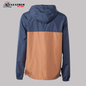 Veste coupe-vent légère deux tons à fermeture éclair complète veste d'hiver haut de gamme en gros veste d'extérieur décontractée grande taille - Product Image 2