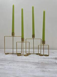 Quatre pièces porte-bougie élégant accessoires d'éclairage candélabres en laiton candélabres candélabres porte-bougie fournitures en gros - Product Image 3