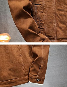 Vestes en jean vintage pour hommes, nouvelle arrivée, vente chaude - Personnalisable, écologique, 100% coton, streetwear léger - Product Image 3