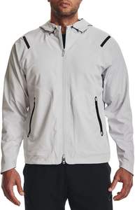 Veste de pluie à capuche pour homme, légère, en softshell, réversible, à séchage rapide, écologique, imperméable, antibactérienne, style streetwear - Product Image 2