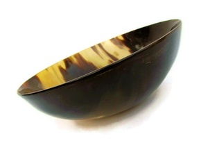 ARE WATERS BOL EN CORNE DE BUFFALO POUR SERVIR LES ALIMENTS Bol en corne décoratif UNIQUE pour centres de table Bol en corne durable - Product Image 2