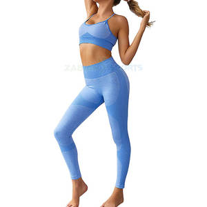 Women's High Elastic Breathable Yoga <b>Leggings</b> Waterproof Gym Bra Seamless Fitness Workout Gear Solid Pattern for Sports Gym Use - Product Image 3