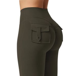 Leggings de yoga pour femmes, taille haute, 2024, évasés, extensibles, doux, respirants, pantalons de sport pour la salle de sport, vêtements de sport, port confortable - Product Image 3