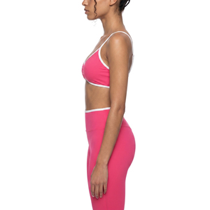 Sujetador deportivo acolchado con cuello en V para mujer, ropa deportiva de algodón suave para yoga - Product Image 4