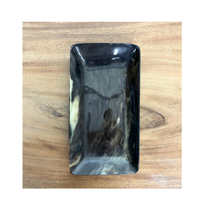 Bandeja de servicio de cuerno de búfalo natural Mesa decorativa Bandeja de cuerno de búfalo natural Venta personalizada - Product Image 1