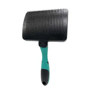 Brosse autonettoyante OEM pour animaux de compagnie, outil de toilettage en acier inoxydable avec matériau TPR PP pour des soins efficaces pour les animaux de compagnie - Product Image 1