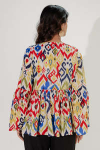 Increíble diseñador de aspecto elegante blusas y tops de diseñador para mujeres en estilo de moda impreso para vestidos de fiesta en la playa - Product Image 2