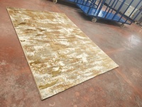 Adiva Moschee-Gebetsteppich Gewebter Polyester Moderner Blumen-Teppich Hochflorig Gepolstert mit Jute-Rückseite Wohnzimmer-Teppich