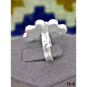 Bague ajustable en argent sterling plaqué or rose et turquoise, sertie clos, faite à la main, style Southwest Golden Hills, taille unique, cadeau - Product Image 3