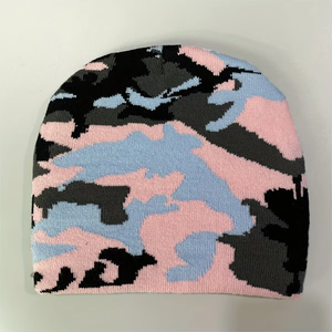 1Pc Kids's <b>Camo</b> Knit <b>Hat</b>, Matching Color Street Cold <b>Hat</b> Skull <b>Hat</b>, Unisexes, Suitable for Daily Leisure, Outdoor Sports, Wh - Product Image 2