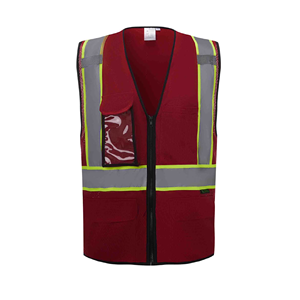 Chaleco de Seguridad Reflectante de Alta Visibilidad con Múltiples Bolsillos, Directo de Fábrica, para Construcción y Ciclismo, Material de Poliéster, Uniforme - Product Image 6