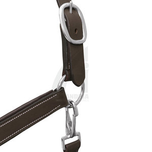 Collier de tête en cuir personnalisé avec ferrures en laiton massif, design confortable, style selle anglaise pour l'équitation, vente en gros - Product Image 3