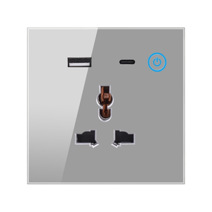 Jrump đa chức năng 65W nhanh phí tường ổ cắm tuya ZigBee eweelink 5m Loại-C Cáp 3-ac ABS kính cho nhà thông minh cho CN EU chúng tôi - Product Image 4