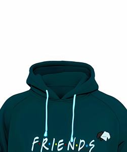 Sudadera con capucha estampada al por mayor para hombre, jersey de lana con diseño de amigos y sublimación de logotipo personalizado - Product Image 4