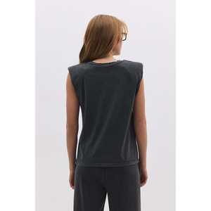 T-shirt sans manches avec détails déchirés - Product Image 5