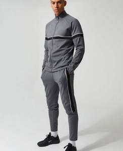 Chándal apilado ajustado personalizado de alta calidad para hombre, conjunto de dos piezas de algodón transpirable, conjuntos apilados de invierno, chándales para hombre - Product Image 2