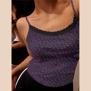 Elegant Lace Flower Print 2024 Y2K Slim Sexy <b>Vest</b> Floral <b>Tops</b> One Size Floral Tank <b>Tops</b> Spring - Product Image 5