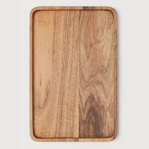 Plateau en bois massif de qualité supérieure décoration de Table plateaux de service en bois ornements de cuisine plateau de service à Dessert alimentaire à vendre - Product Image 1