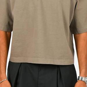 เสื้อยืดไหล่ปล่อยของผู้ชายทำจากผ้าฝ้าย100% บริการ OEM สั่งผลิตได้ตามต้องการ - Product Image 5