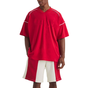 Ensemble 2 pièces respirant pour homme, t-shirt et short imprimés, style urbain, 100 % coton, collection Hiver 2026 - Product Image 1